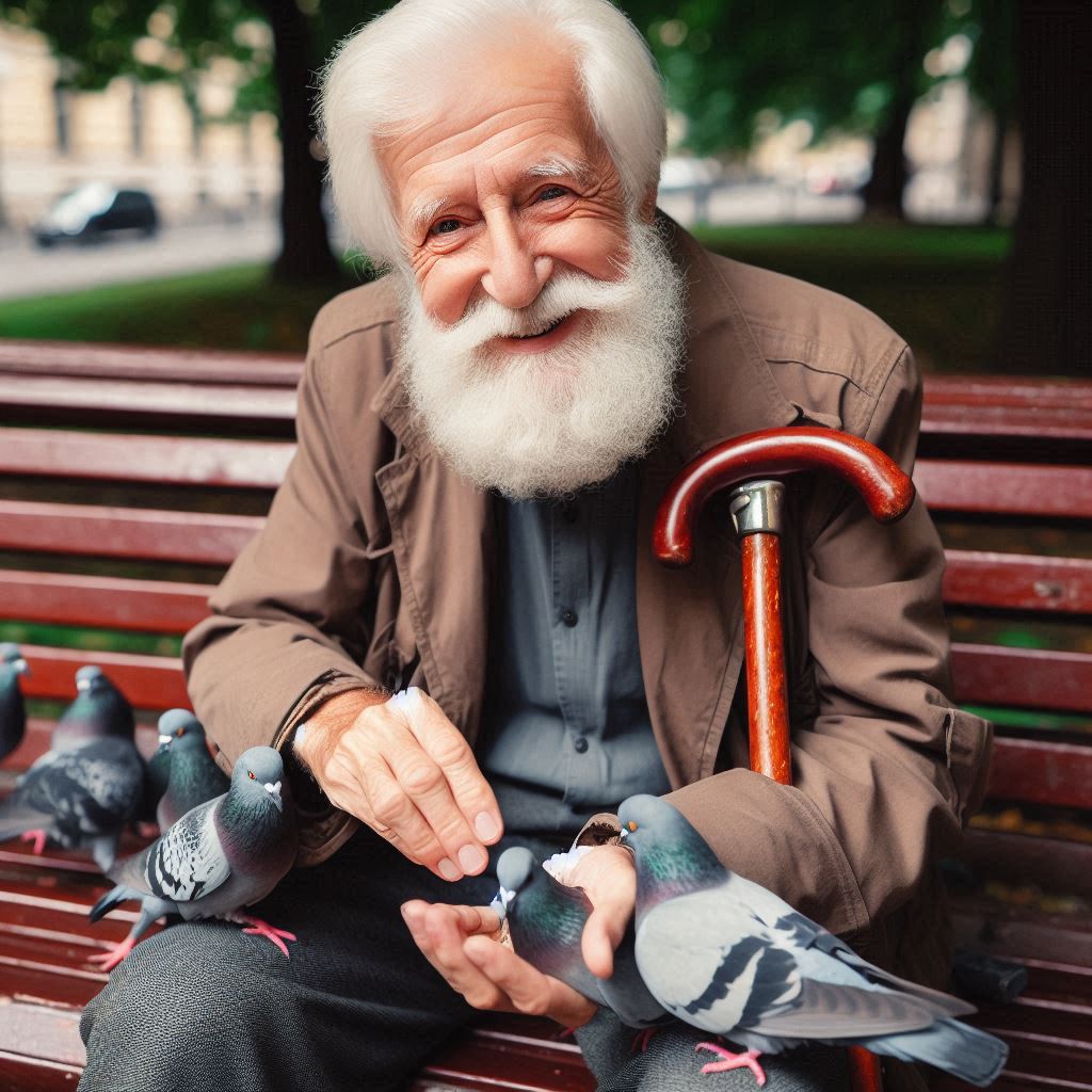 an elderly person